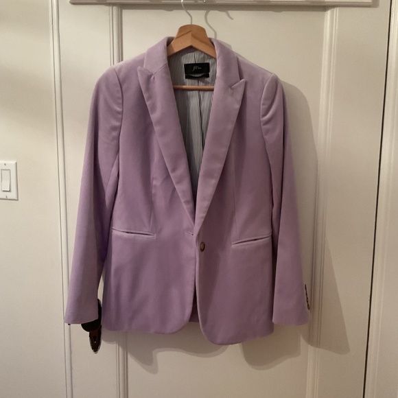 J Crew Lilac Velvet Parke Blazer - Picture 8 of 13